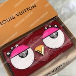 LV Sarah Wallet Vernis Cerise Lovely Birds