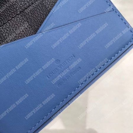LV Pocket Organizer Damier Graphite Canvas Blue - Image 7