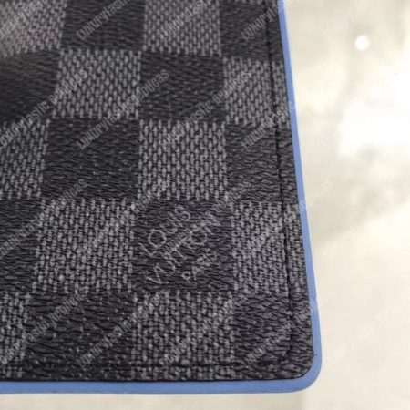LV Pocket Organizer Damier Graphite Canvas Blue - Image 9