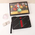 Gucci Signature Leather Men’s Bag Green Red Web