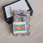Gucci Courrier GG Supreme Passport Case Beige Ebony