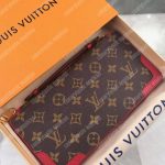 LV Daily Organizer Wallet Monogram Macassar Cerise