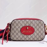 Gucci GG Supreme Messenger Bag Red Trims