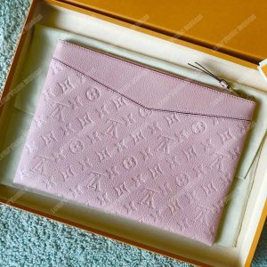 LV Daily Pouch Monogram Empreinte Rose Poudre - Image 5