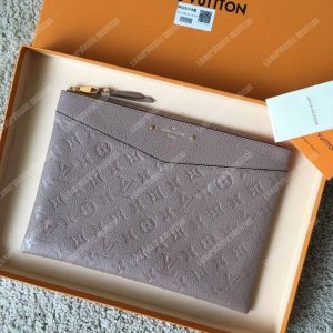 LV Daily Pouch Monogram Empreinte Gris - Image 8