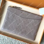 LV Daily Pouch Monogram Empreinte Gris