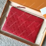 LV Daily Pouch Monogram Empreinte Cherry
