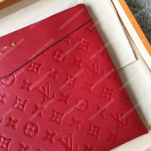 LV Daily Pouch Monogram Empreinte Cherry - Image 7