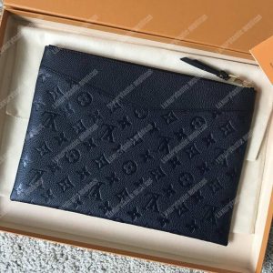 LV Daily Pouch Monogram Empreinte Bleu Infini - Image 6