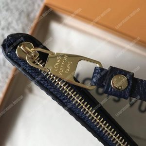 LV Daily Pouch Monogram Empreinte Bleu Infini - Image 4