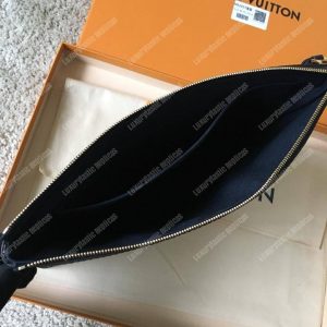 LV Daily Pouch Monogram Empreinte Bleu Infini - Image 8