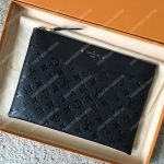 LV Daily Pouch Monogram Empreinte Black