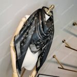 LV Monogram Shine Shawl Black