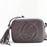 Gucci Soho Small Leather Disco Bag Grey