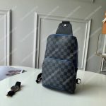 LV Avenue Sling Bag Damier Graphite Gray/Blue