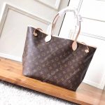 LV Neverfull MM Monogram Pivoine