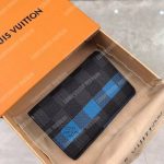 LV Pocket Organizer Damier Graphite Blue Stripe