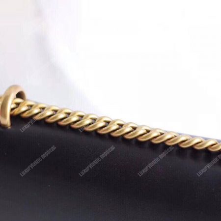 Gucci GG Small Marmont Leather Shoulder Bag Black - Image 8