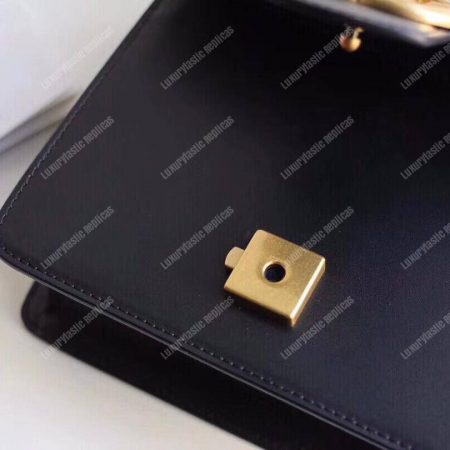 Gucci GG Small Marmont Leather Shoulder Bag Black - Image 6