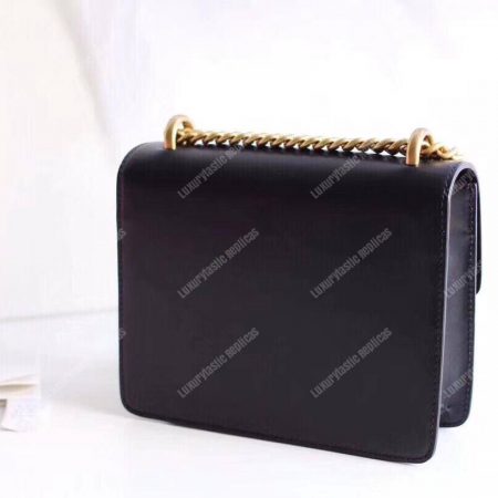 Gucci GG Small Marmont Leather Shoulder Bag Black - Image 3
