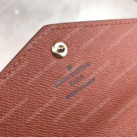 LV Sarah Compact Wallet Monogram Canvas Brown - Image 9