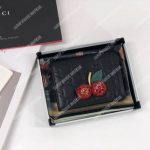 Gucci Signature Mini Bag With Cherries Black