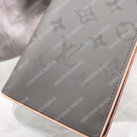 LV Brazza Wallet Monogram Titanium Gray - Image 5