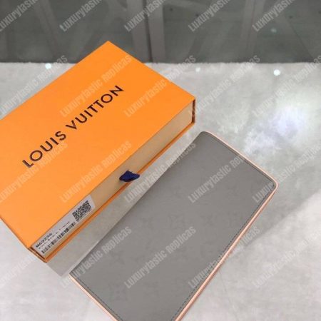 LV Brazza Wallet Monogram Titanium Gray - Image 3