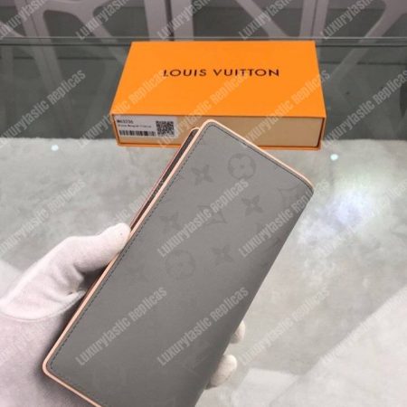 LV Brazza Wallet Monogram Titanium Gray - Image 4