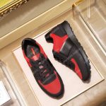 Prada Fabric And Leather Sneakers Red/Black