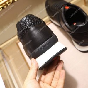 Prada Leather Sneakers Black - Image 10