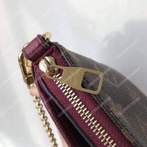 LV Pallas Clutch Bag Monogram Raisin - Image 6