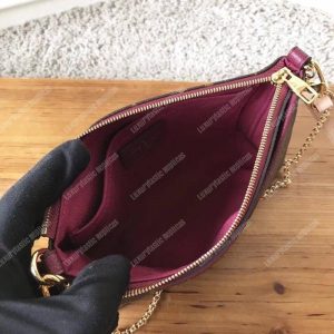 LV Pallas Clutch Bag Monogram Raisin - Image 4