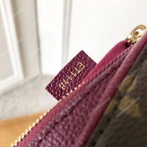 LV Pallas Clutch Bag Monogram Raisin - Image 8