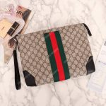 Gucci GG Beige Ebony Canvas Men’s Bag