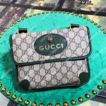 Gucci Neo Vintage Messenger Small Bag Dark Green Trim