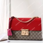 Gucci Padlock Medium GG Shoulder Red/Pink