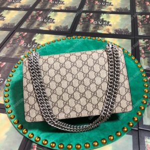 Gucci Dionysus Small GG Shoulder Bag Beige White - Image 3