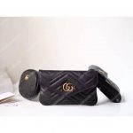 Gucci GG Marmont Matelassé Belt Bag Black