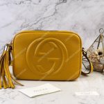 Gucci Soho Small Leather Disco Bag Yellow