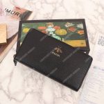 Gucci Animalier Leather Zip Around Wallet Black