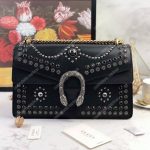 Gucci Dionysus Studded Shoulder Bag Black