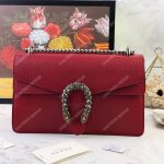 Gucci Dionysus Small Shoulder Bag Hibiscus Red Leather