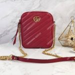 Gucci GG Marmont Mini Shoulder Bag Red