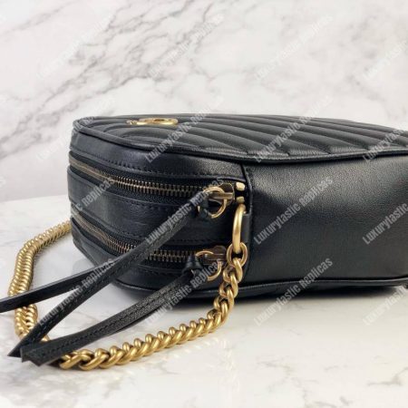 Gucci GG Marmont Mini Shoulder Bag Black - Image 5