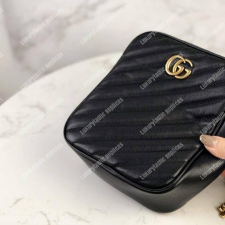 Gucci GG Marmont Mini Shoulder Bag Black - Image 3