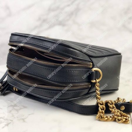 Gucci GG Marmont Mini Shoulder Bag Black - Image 6