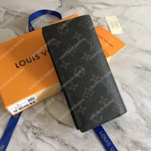 LV Brazza Wallet Monogram Eclipse Canvas - Image 4