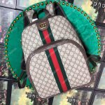 Gucci Ophidia GG Medium Backpack Beige Black