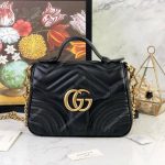 Gucci GG Marmont Mini Top Handle Bag Black